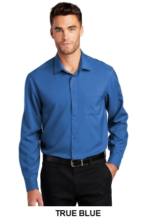 Port Authority Long Sleeve Performance Staff Shirt.  PORT A.  W401